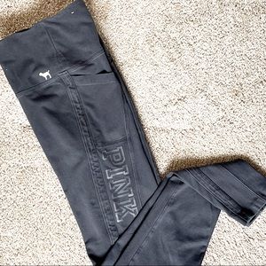 PINK by Victorias Secret Black Leggings with Pockets